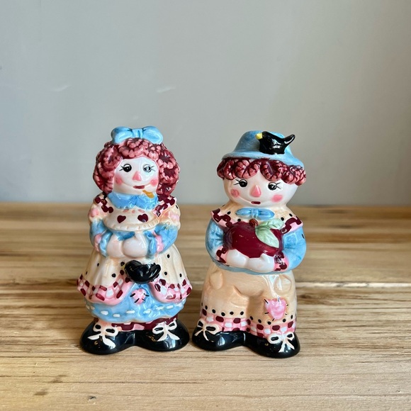 unbranded Kitchen Vintage Raggedy Ann And Andy Salt And Pepper